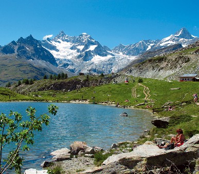 Švýcarské hory a termální lázně