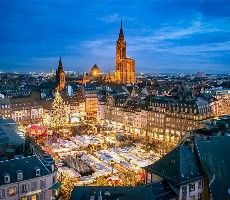 Adventní trhy ve francouzském Štrasburku