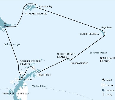 Falkland Islands - South Georgia - Antarctica (M/V Ortelius)