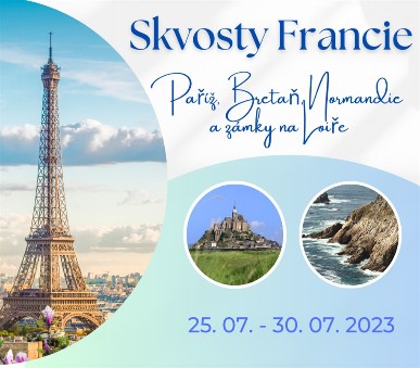 Skvosty Francie – Paříž, Bretaň, Normandie a zámky na Loiře